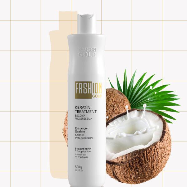 FASHION GOLD 500g/17.6oz – Brazilian Keratin Treatment, Smoothing and Straightening System