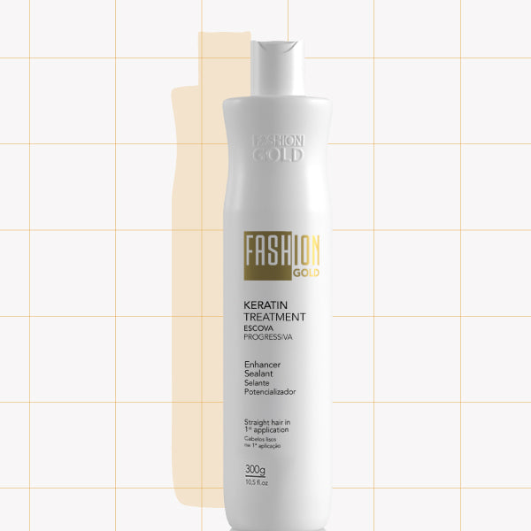 FASHION GOLD 300g/10.5oz – Brazilian Keratin Treatment, Smoothing and Straightening System