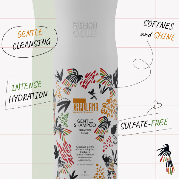 KIT Ativador CAPULANA - Gentle SHAMPOO  + 2-in-1 MASK  + Curl ACTIVATOR 500g/ 17,6fl oz