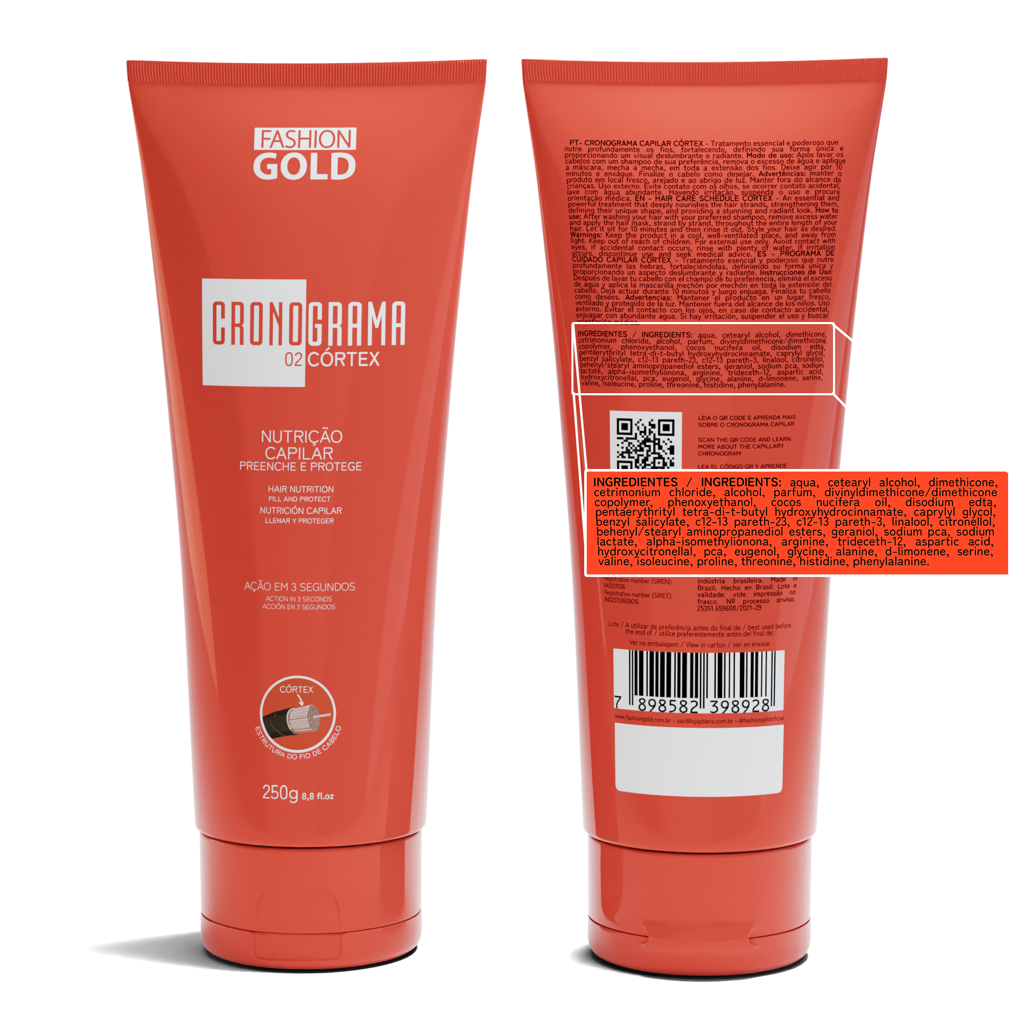 Kit CRONOGRAMA Hair Care System - Fashion Gold