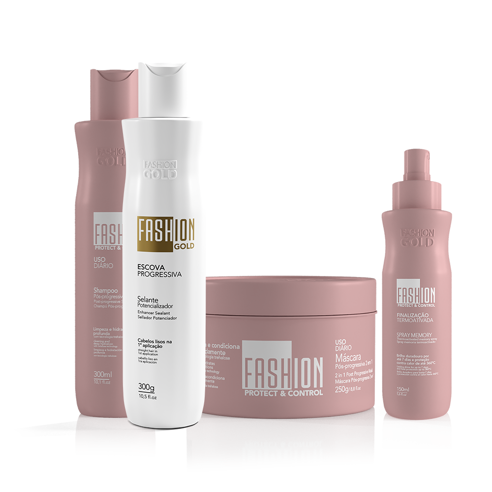 Kit Combo Fashion Gold BABY Sealant 300g/10.5fl.oz + Protect & Control SPRAY MEMORY 150ml/5,6fl.oz