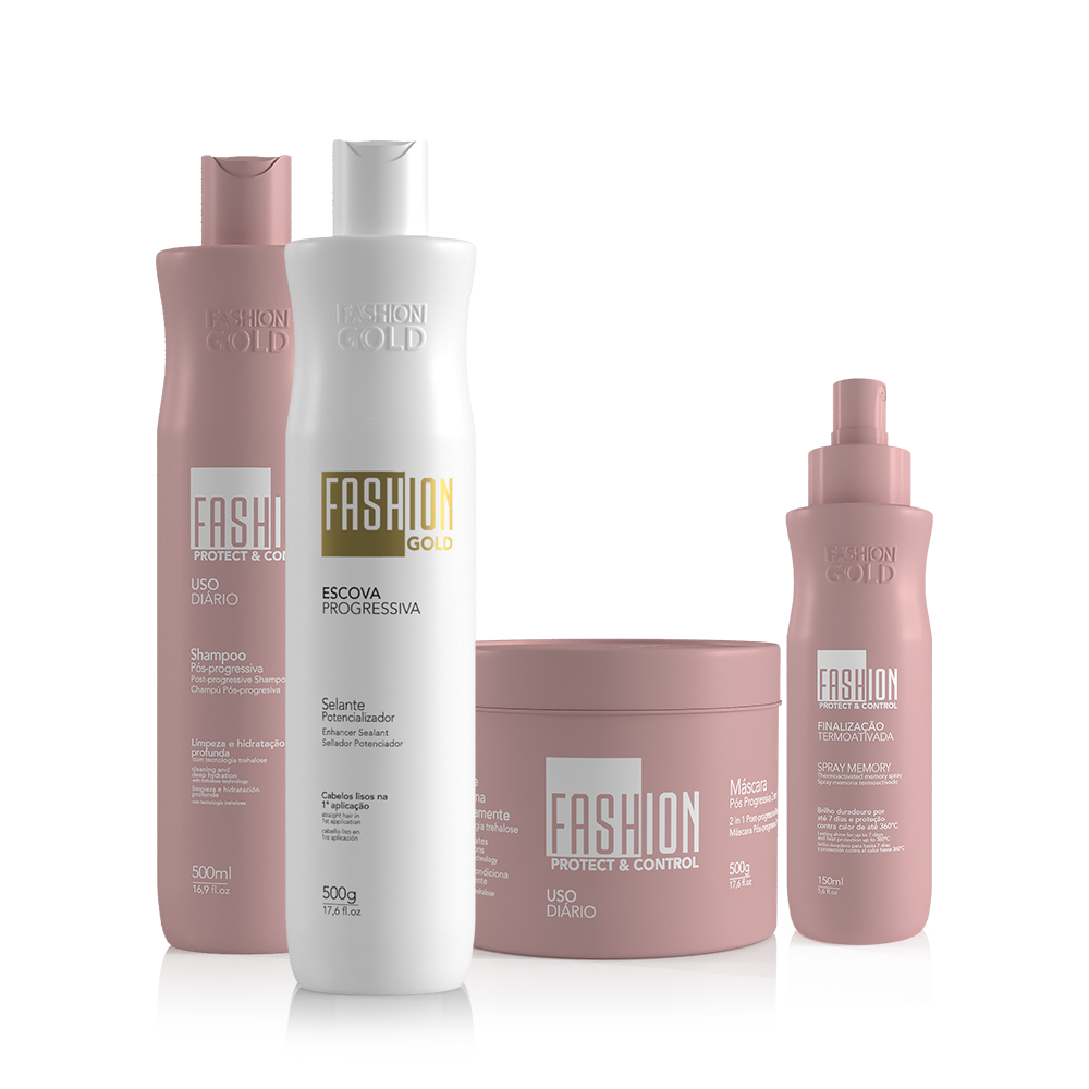 Kit Combo Fashion Gold Sealant 500g/17.6fl.oz + Protect & Control SPRAY MEMORY 150ml/5,6fl.oz