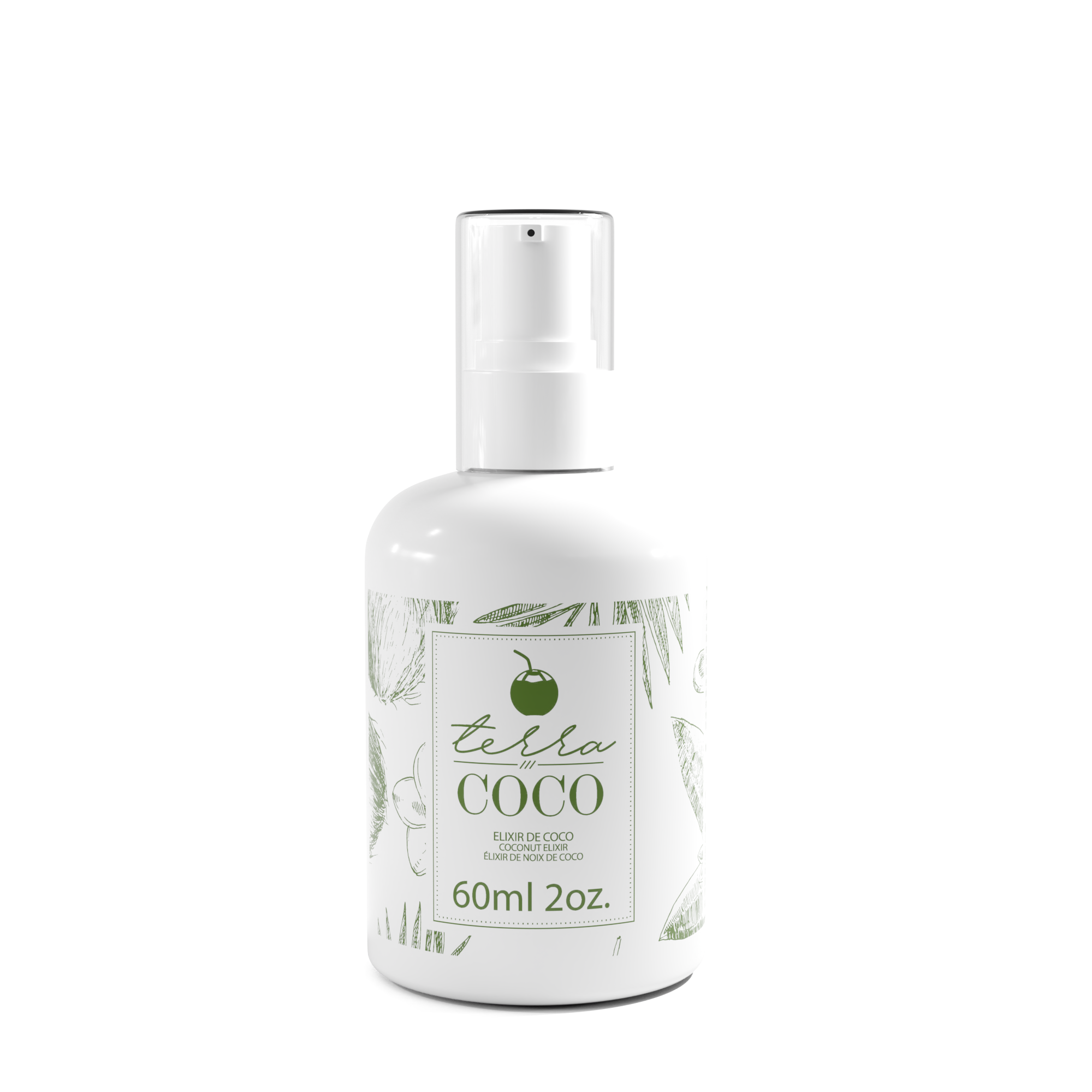 Kit TERRA COCO Isotonic Shampoo + Coconut-Based Mask 1kg / 33oz + Coconut Elixir 60ml / 2oz