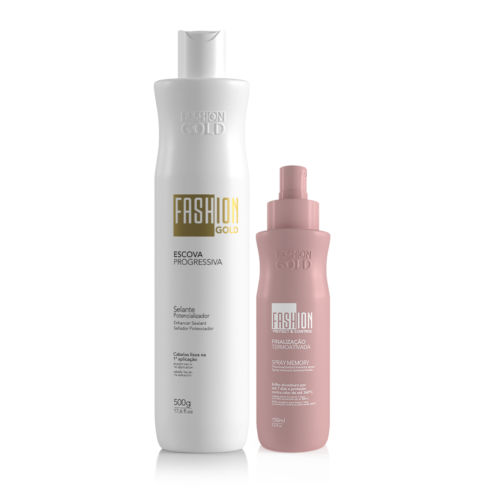 Kit Fashion Gold Sealant 500g/17.6fl.oz + Spray Memory 150ml/5.6fl.oz