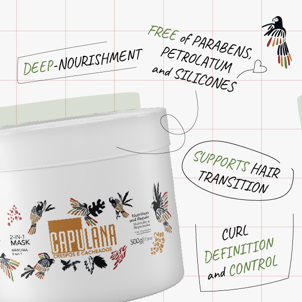 2-in-1 MASK - CAPULANA 500g/ 17,6 oz