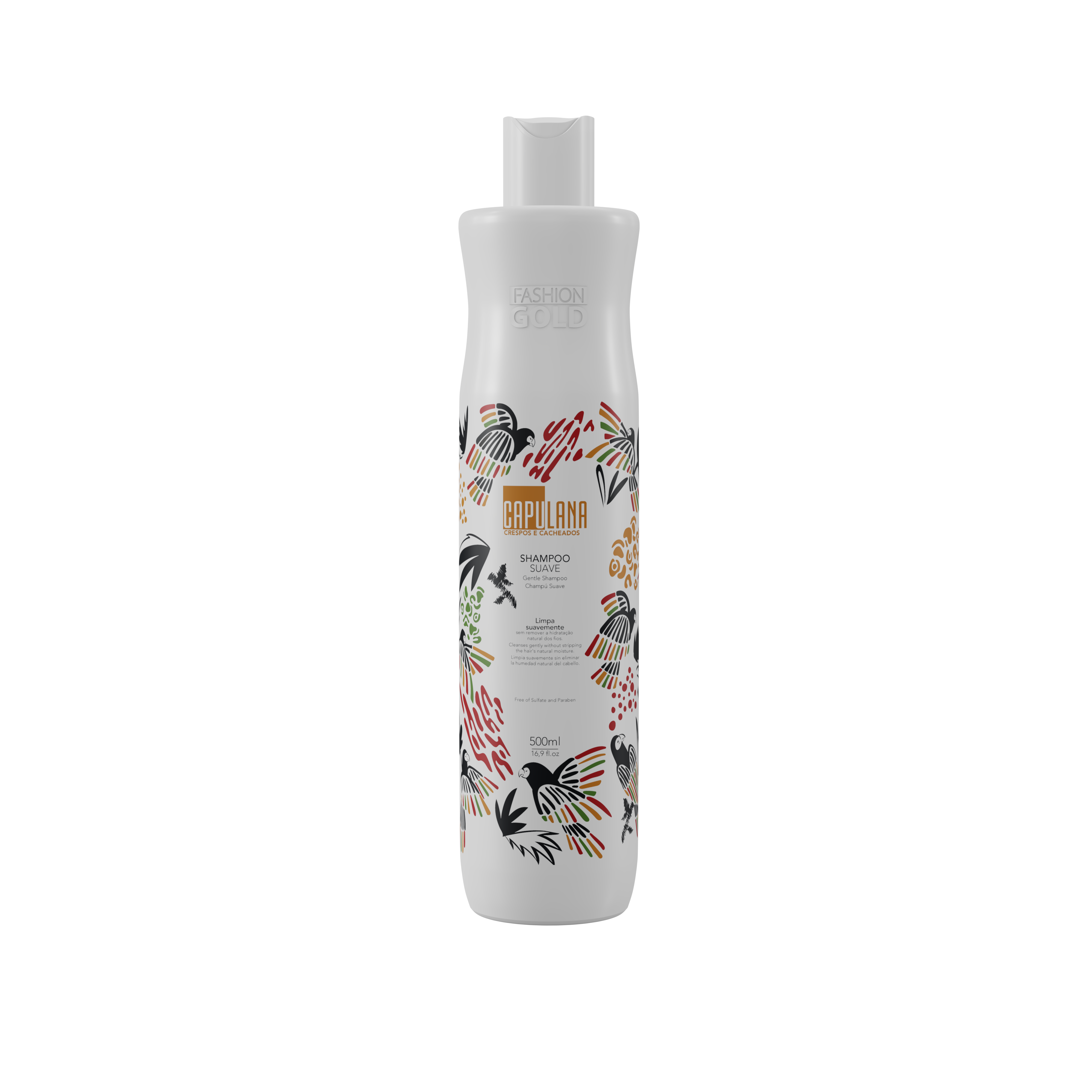 Gentle SHAMPOO Free of sulfates and parabens - CAPULANA 500ml/ 16,9 fl.oz