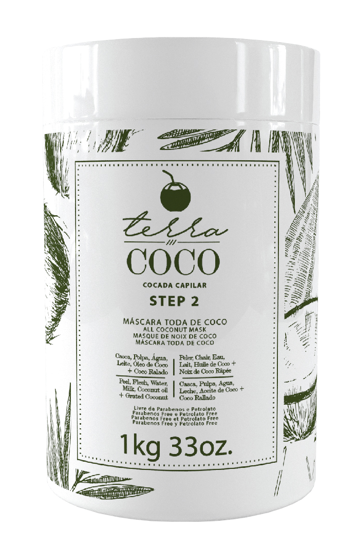 Kit TERRA COCO Isotonic Shampoo + Coconut-Based Mask 1kg / 33oz